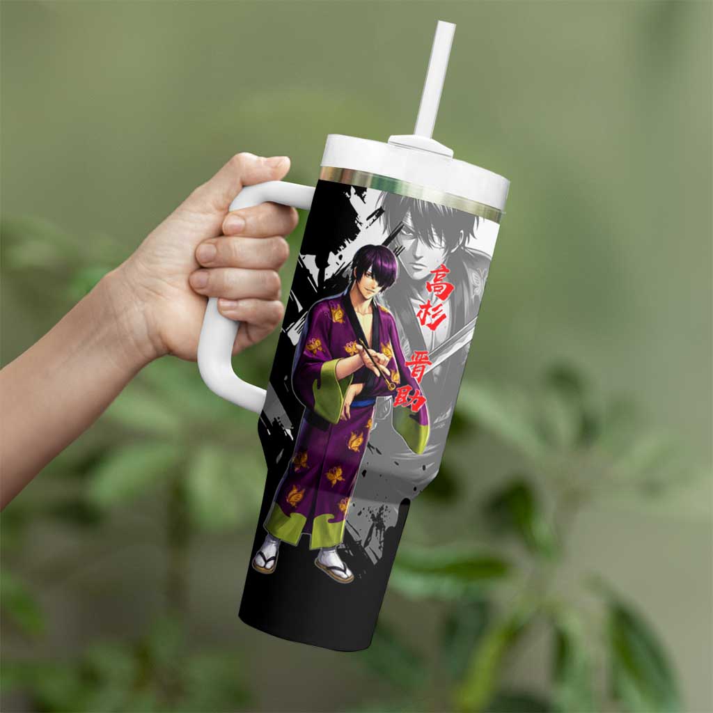 Shinsuke Takasugi Tumbler With Handle Dark Ronin Ink Wash Style