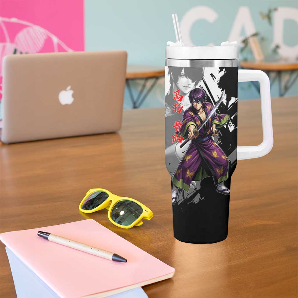 Shinsuke Takasugi Tumbler With Handle Dark Ronin Ink Wash Style