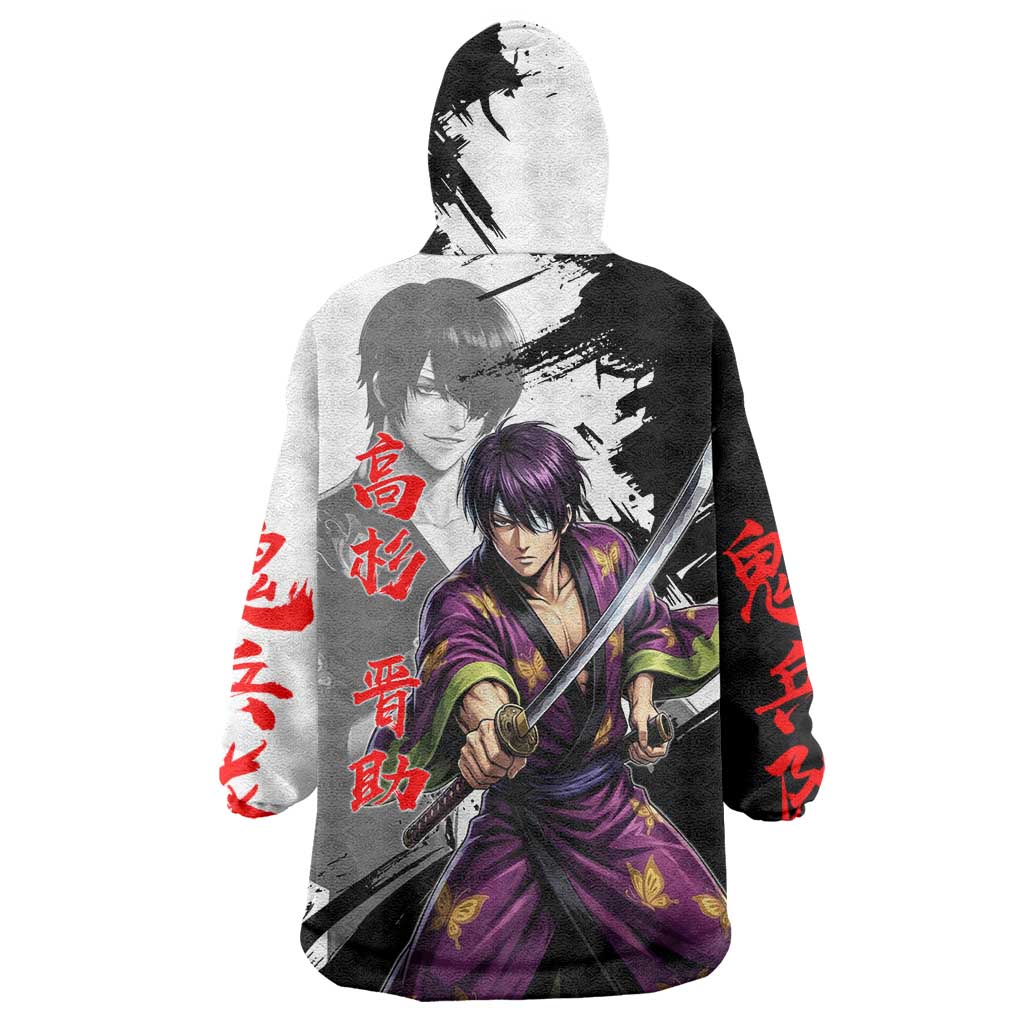 Shinsuke Takasugi Wearable Blanket Hoodie Dark Ronin Ink Wash Style