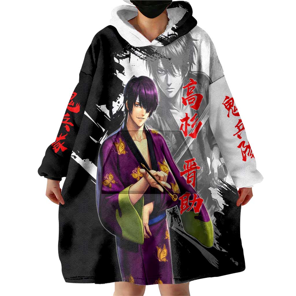 Shinsuke Takasugi Wearable Blanket Hoodie Dark Ronin Ink Wash Style