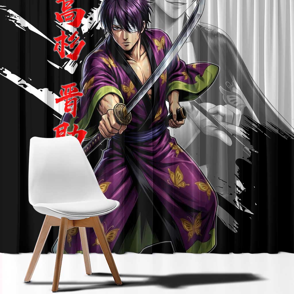 Shinsuke Takasugi Window Curtain Dark Ronin Ink Wash Style