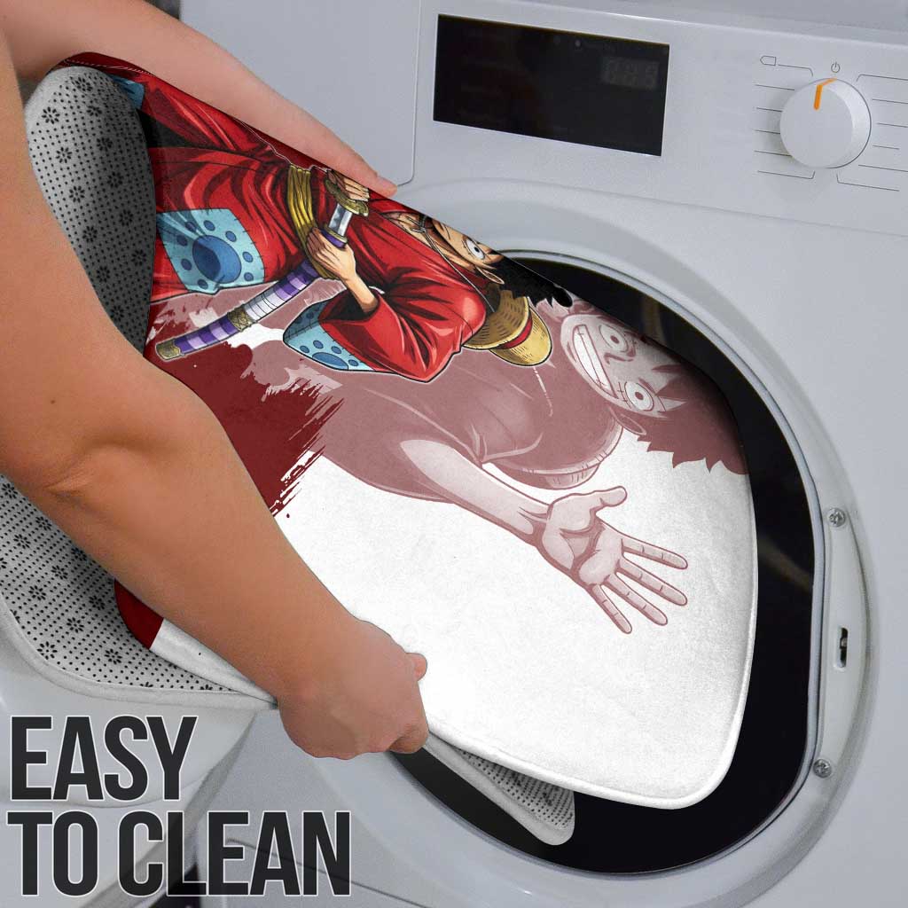 Wano Samurai Luffy Bathroom Set One Piece Warrior Straw Hat