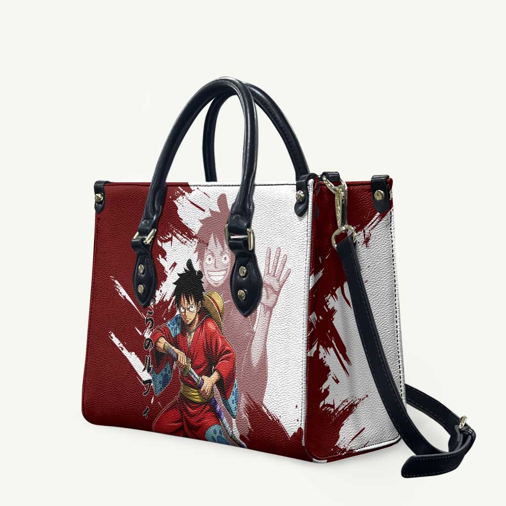 Wano Samurai Luffy Leather Bag One Piece Warrior Straw Hat