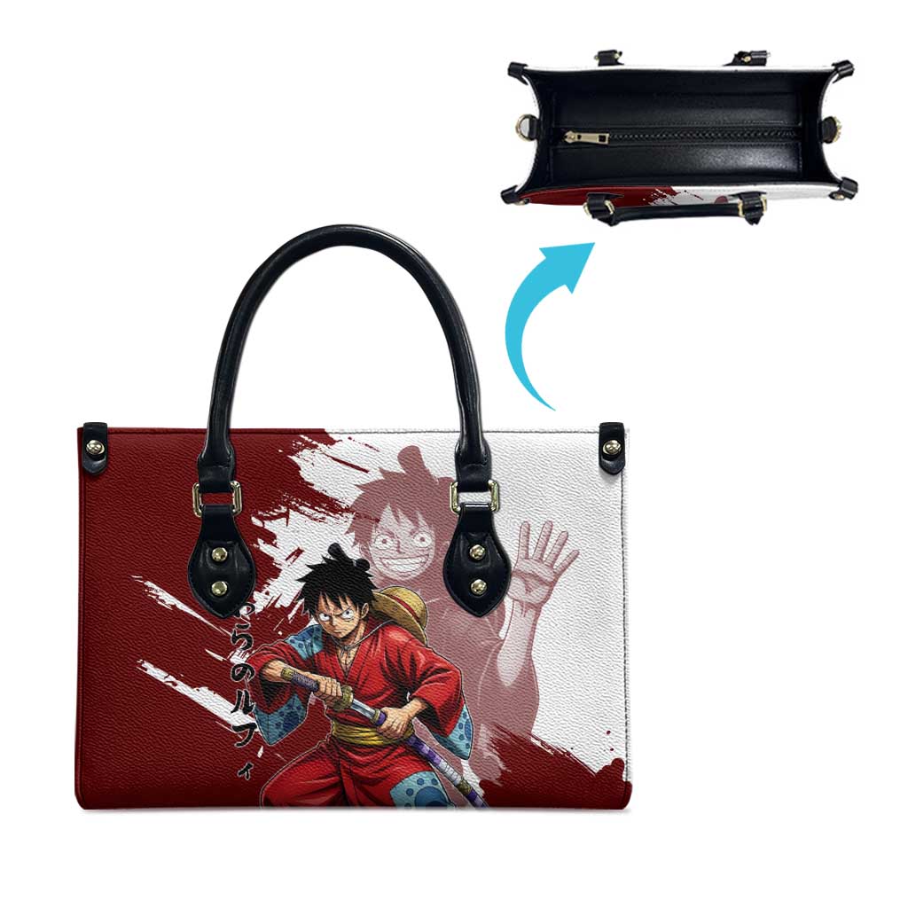 Wano Samurai Luffy Leather Bag One Piece Warrior Straw Hat