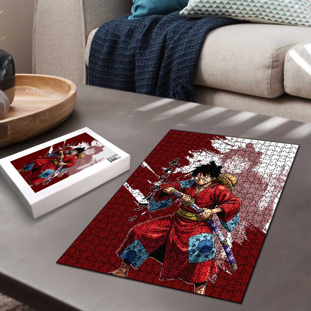 Wano Samurai Luffy Puzzle One Piece Warrior Straw Hat
