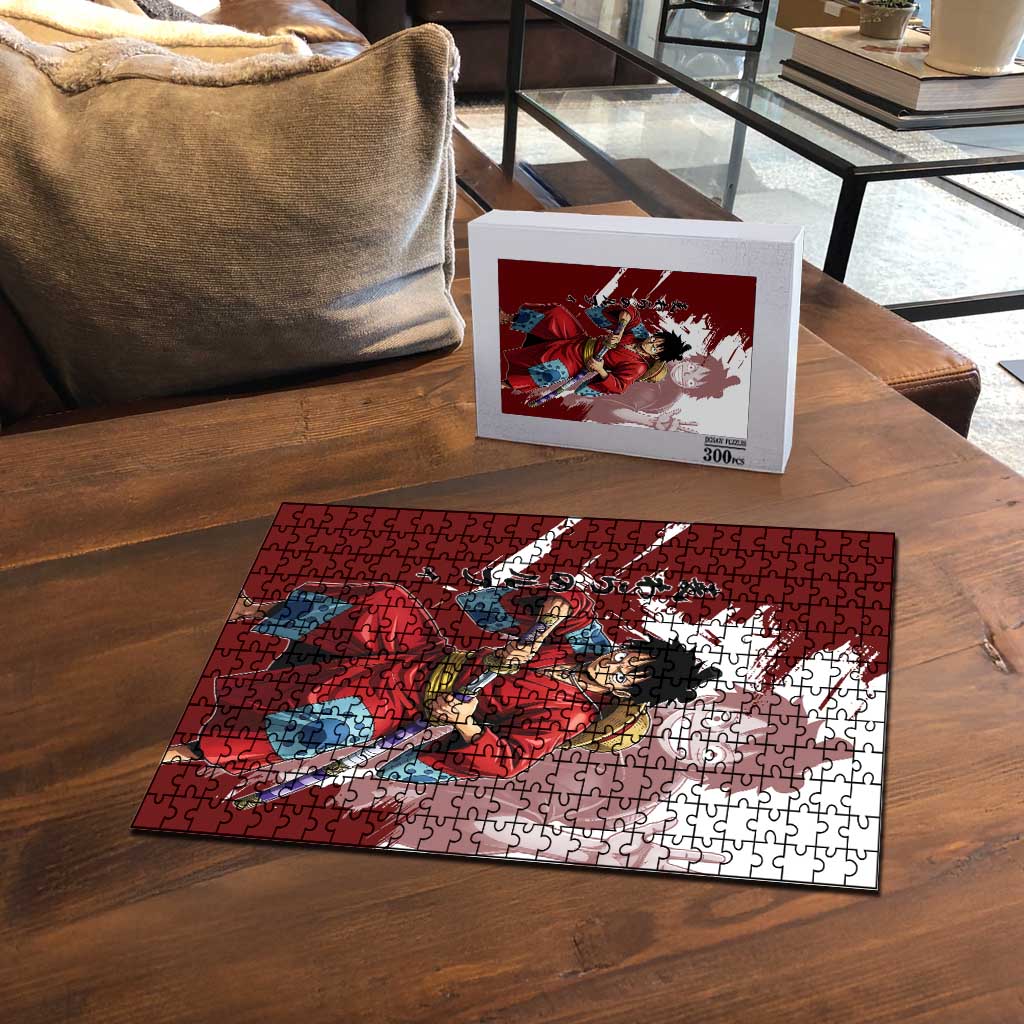 Wano Samurai Luffy Puzzle One Piece Warrior Straw Hat
