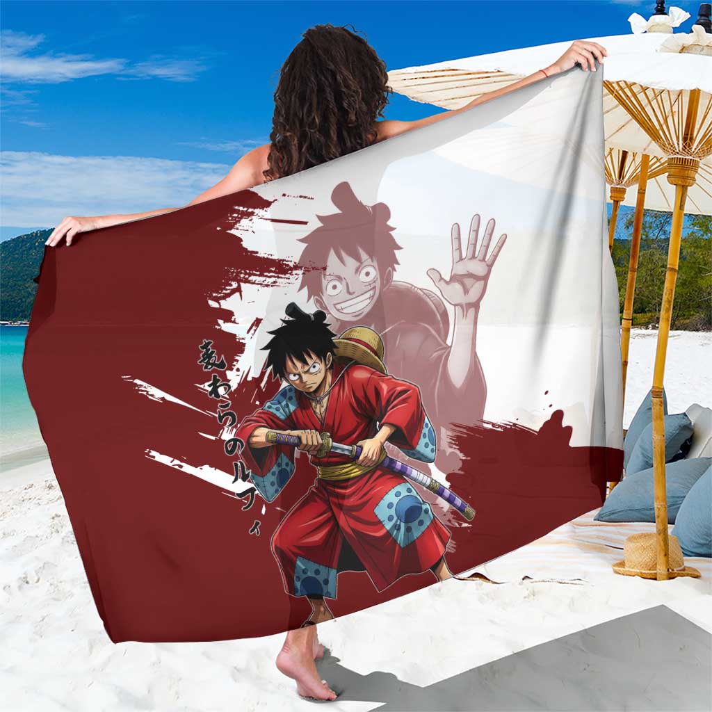 Wano Samurai Luffy Sarong One Piece Warrior Straw Hat