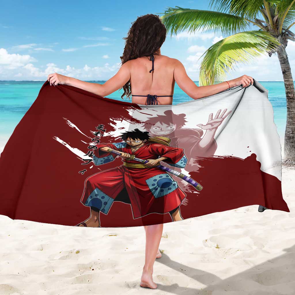 Wano Samurai Luffy Sarong One Piece Warrior Straw Hat