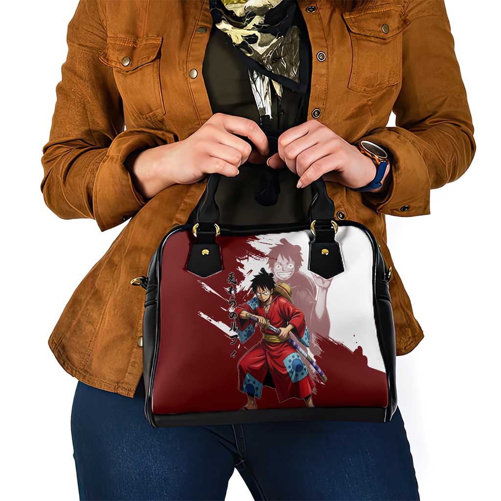 Wano Samurai Luffy Shoulder Handbag One Piece Warrior Straw Hat