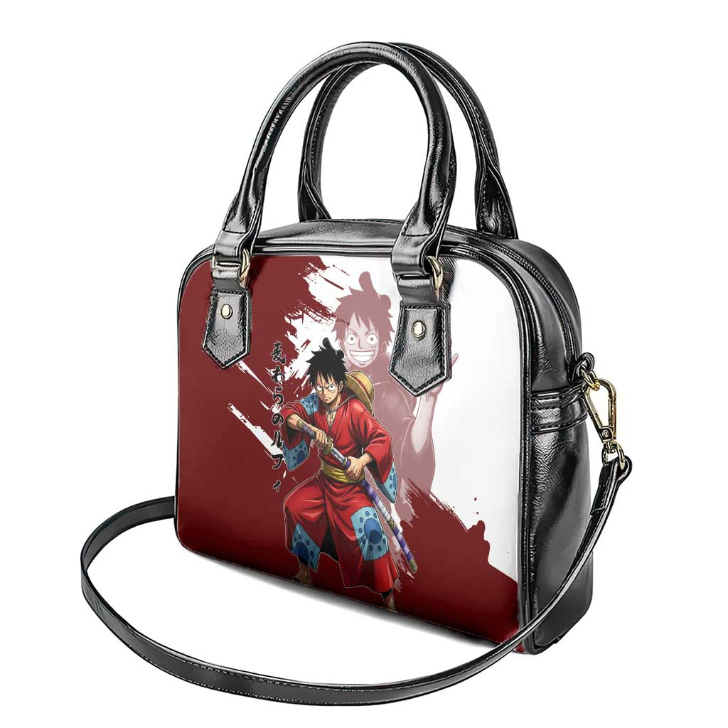 Wano Samurai Luffy Shoulder Handbag One Piece Warrior Straw Hat