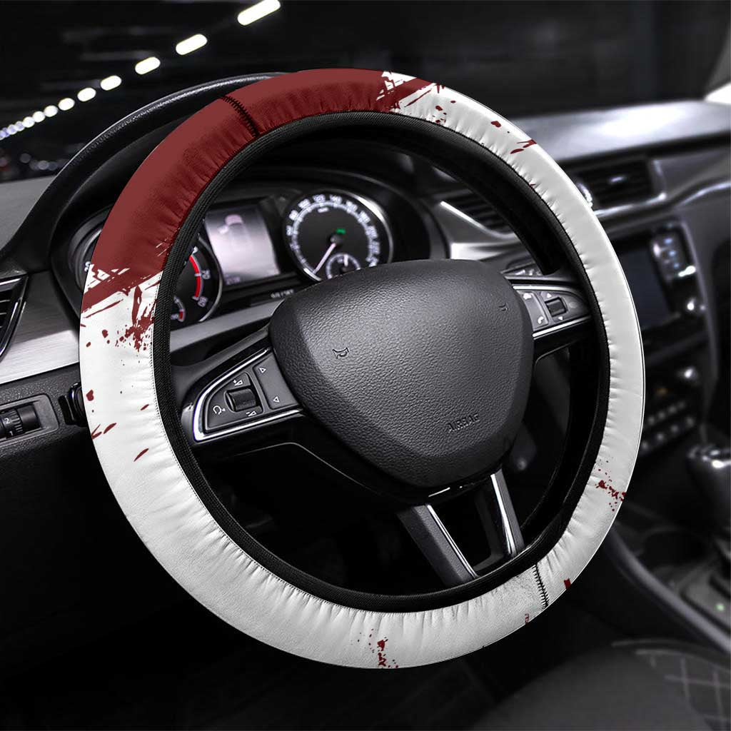 Wano Samurai Luffy Steering Wheel Cover One Piece Warrior Straw Hat
