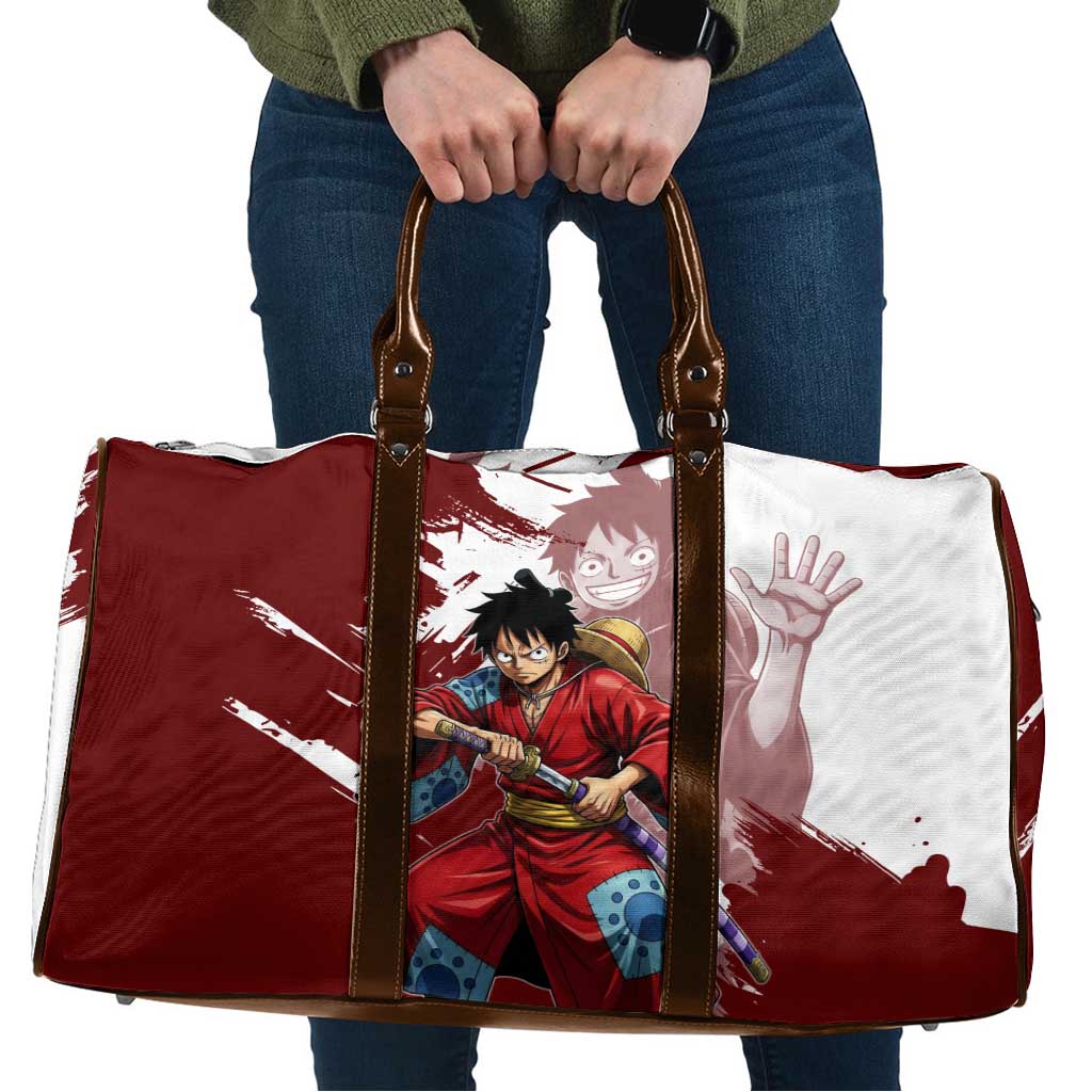 Wano Samurai Luffy Travel Bag One Piece Warrior Straw Hat