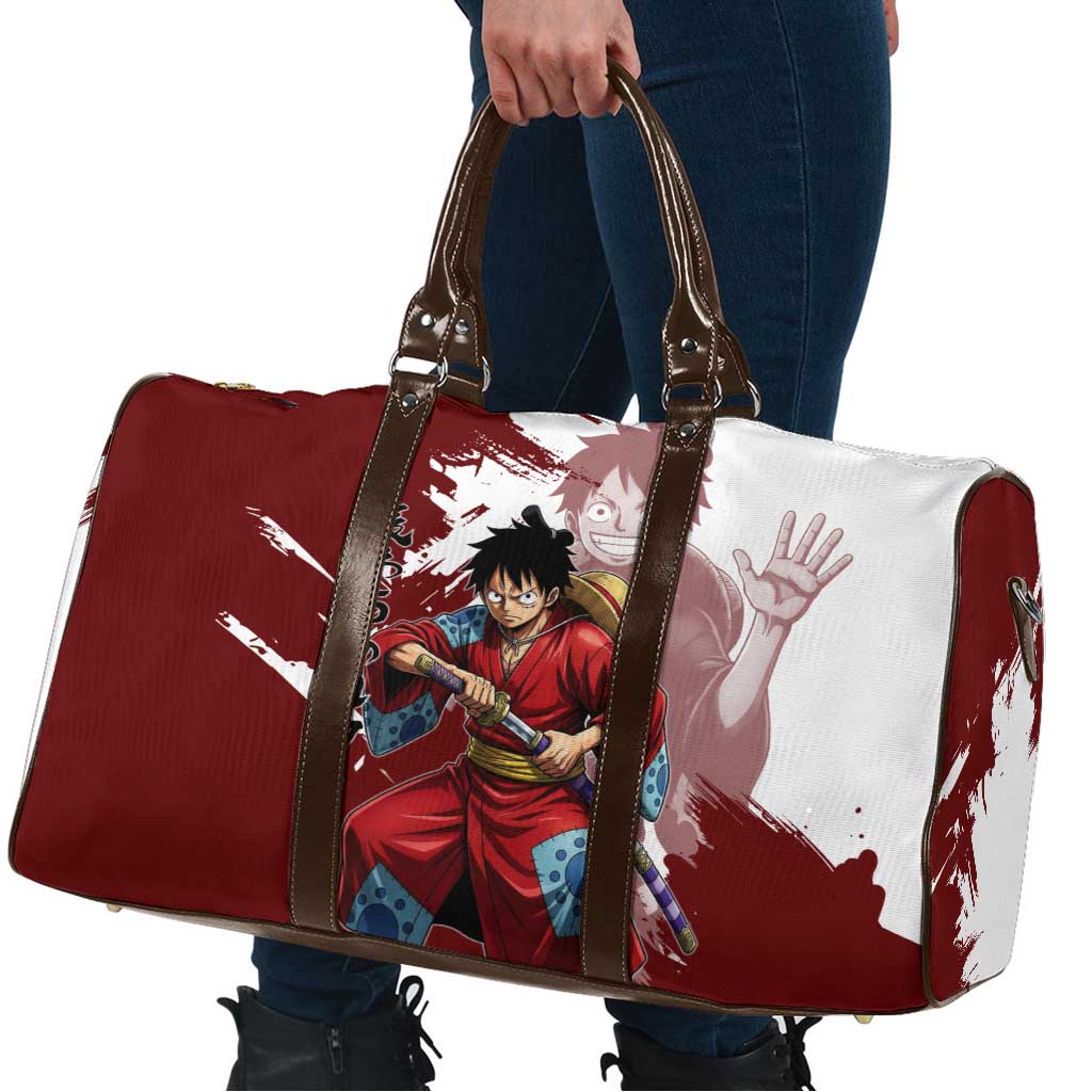 Wano Samurai Luffy Travel Bag One Piece Warrior Straw Hat