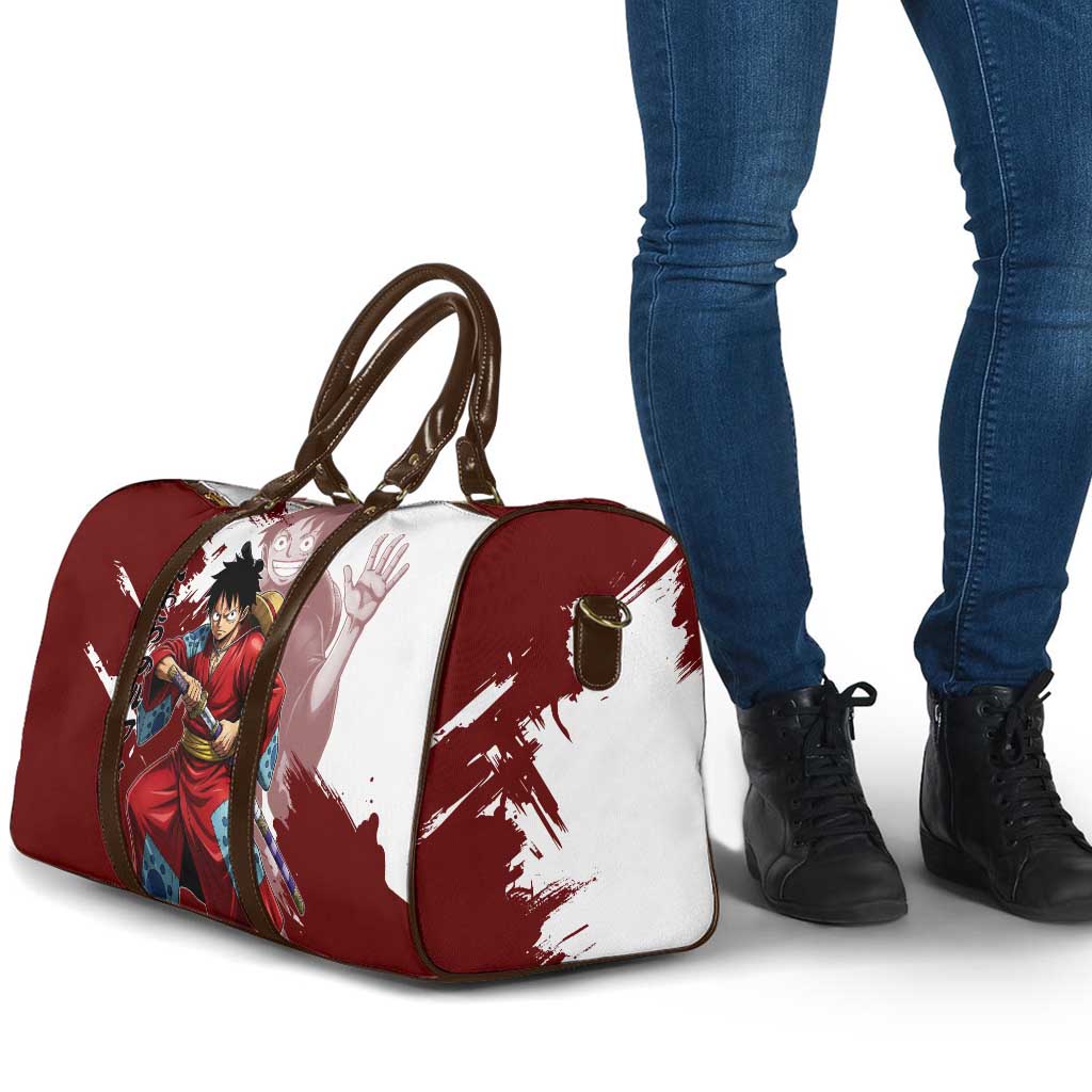 Wano Samurai Luffy Travel Bag One Piece Warrior Straw Hat