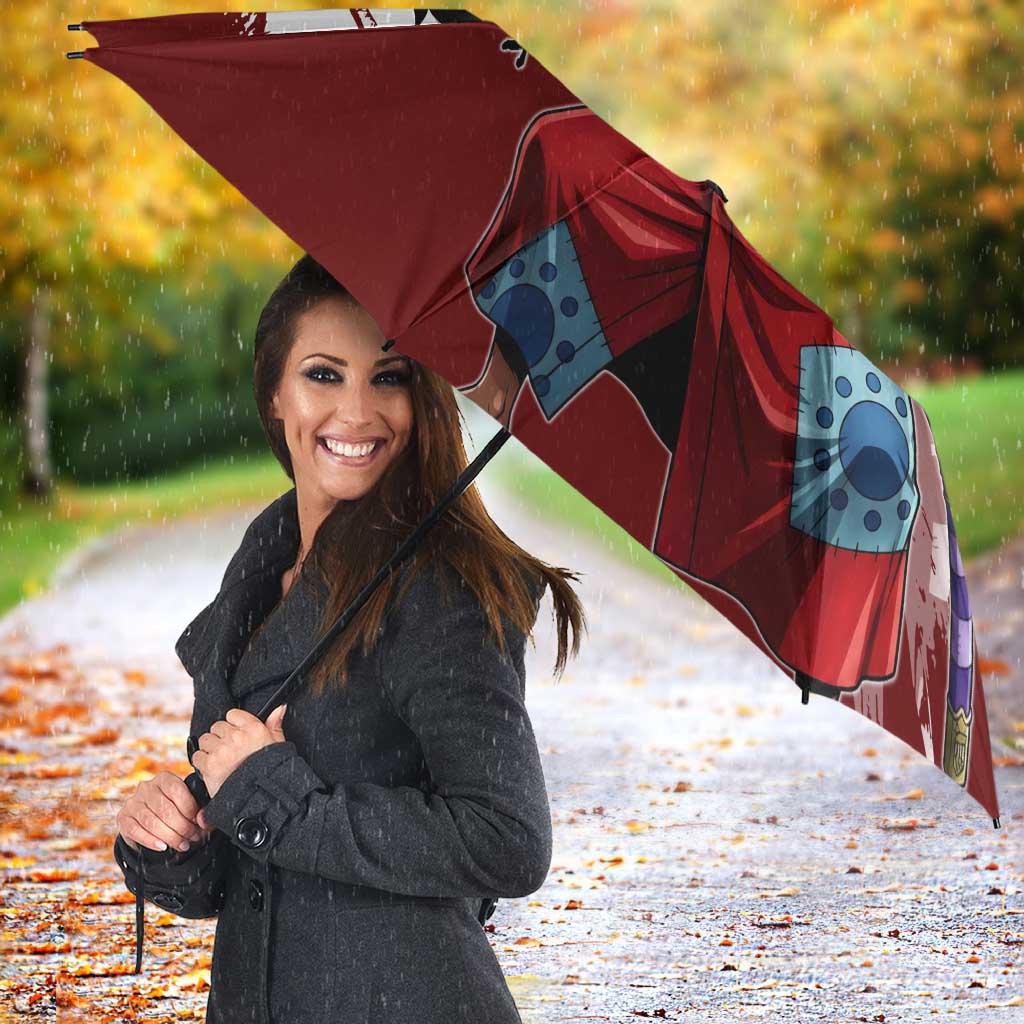 Wano Samurai Luffy Umbrella One Piece Warrior Straw Hat