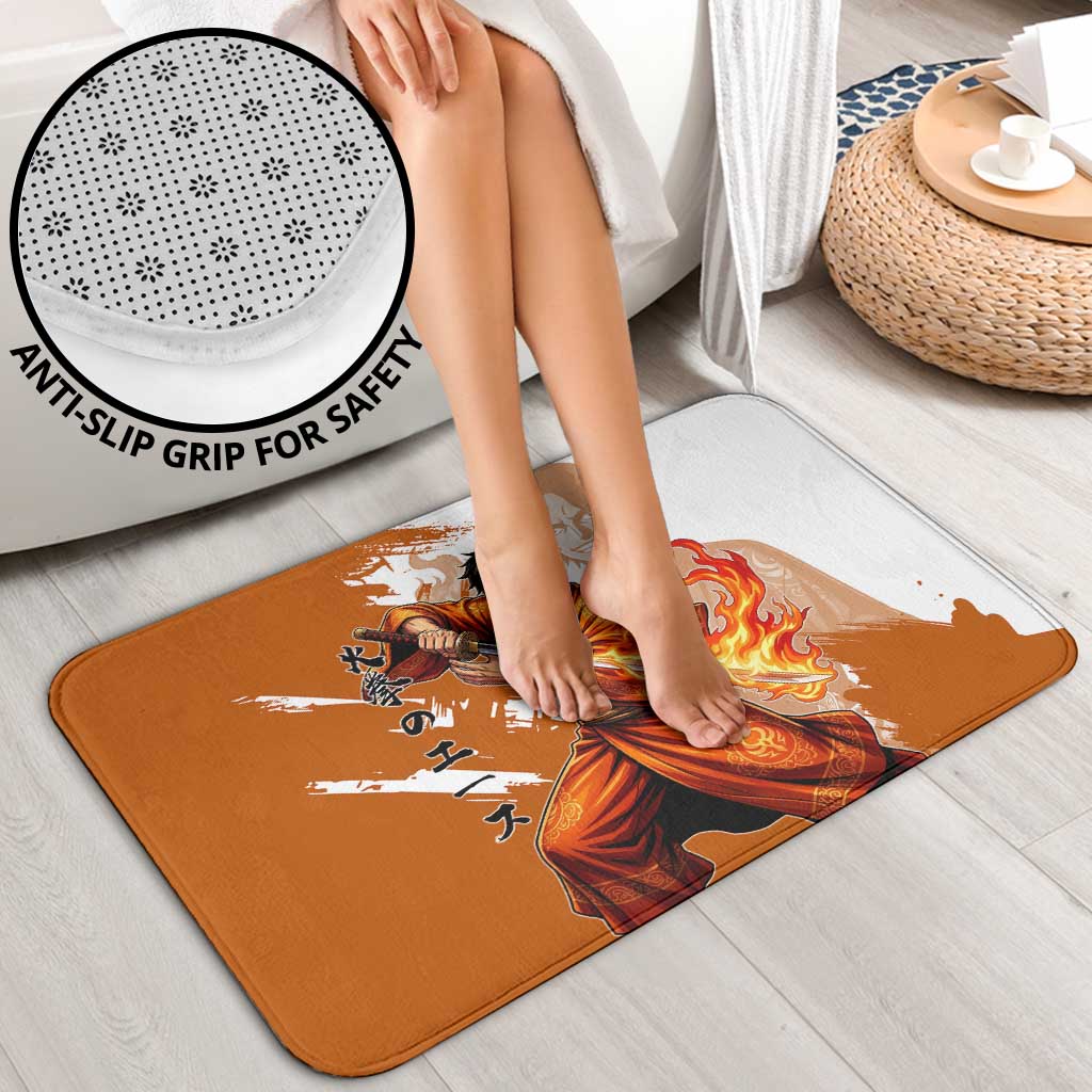 Wano Samurai Portgas D. Ace Bathroom Set Fiery One Piece Brush Art