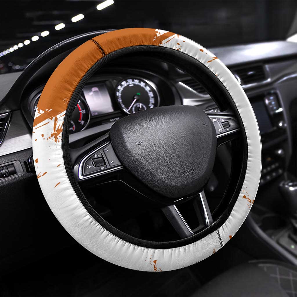 Wano Samurai Portgas D. Ace Steering Wheel Cover Fiery One Piece Brush Art