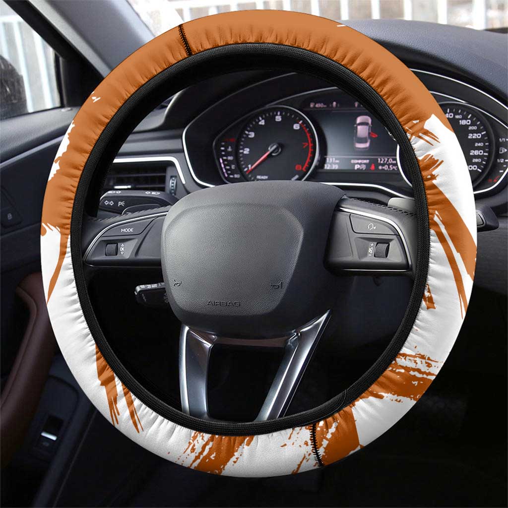 Wano Samurai Portgas D. Ace Steering Wheel Cover Fiery One Piece Brush Art