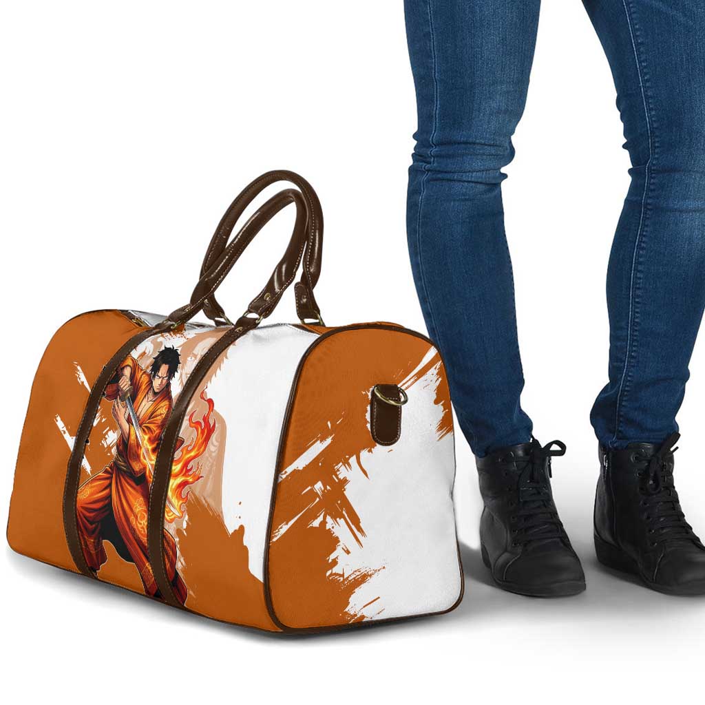 Wano Samurai Portgas D. Ace Travel Bag Fiery One Piece Brush Art