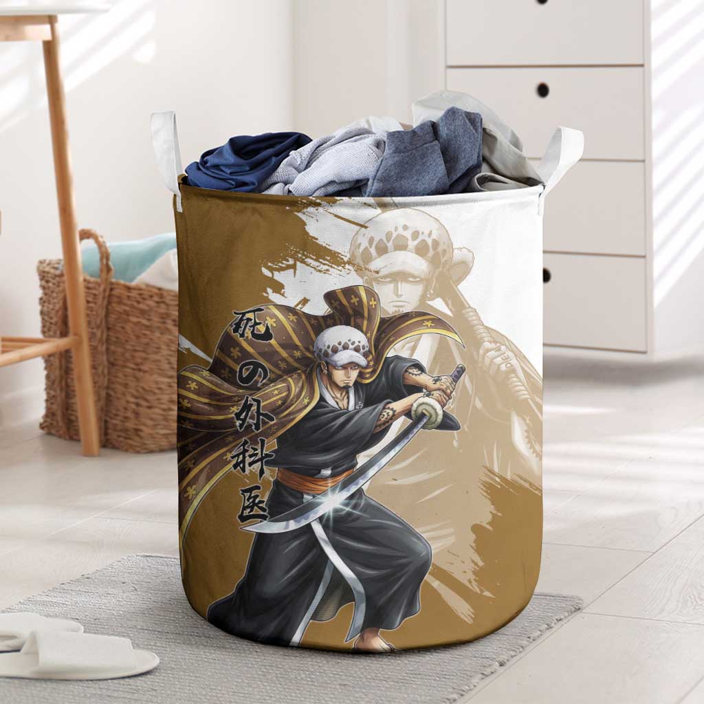 Wano Surgeon Trafalgar D. Law Laundry Basket Traditional Ink Splash Anime Style