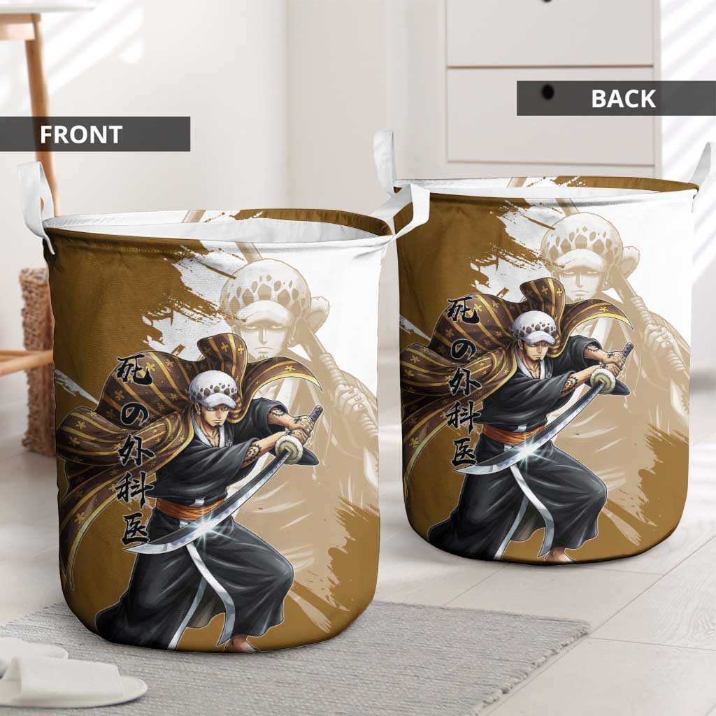 Wano Surgeon Trafalgar D. Law Laundry Basket Traditional Ink Splash Anime Style