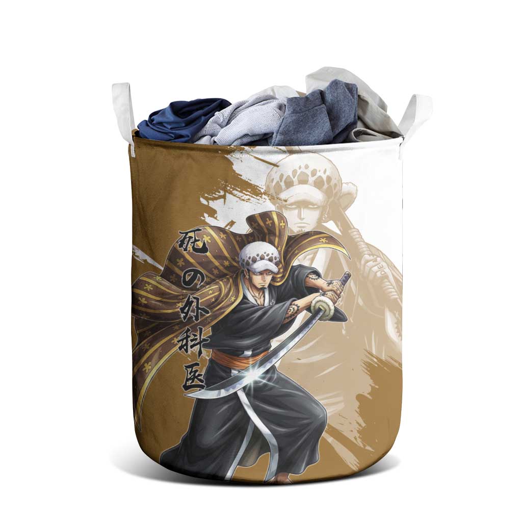 Wano Surgeon Trafalgar D. Law Laundry Basket Traditional Ink Splash Anime Style