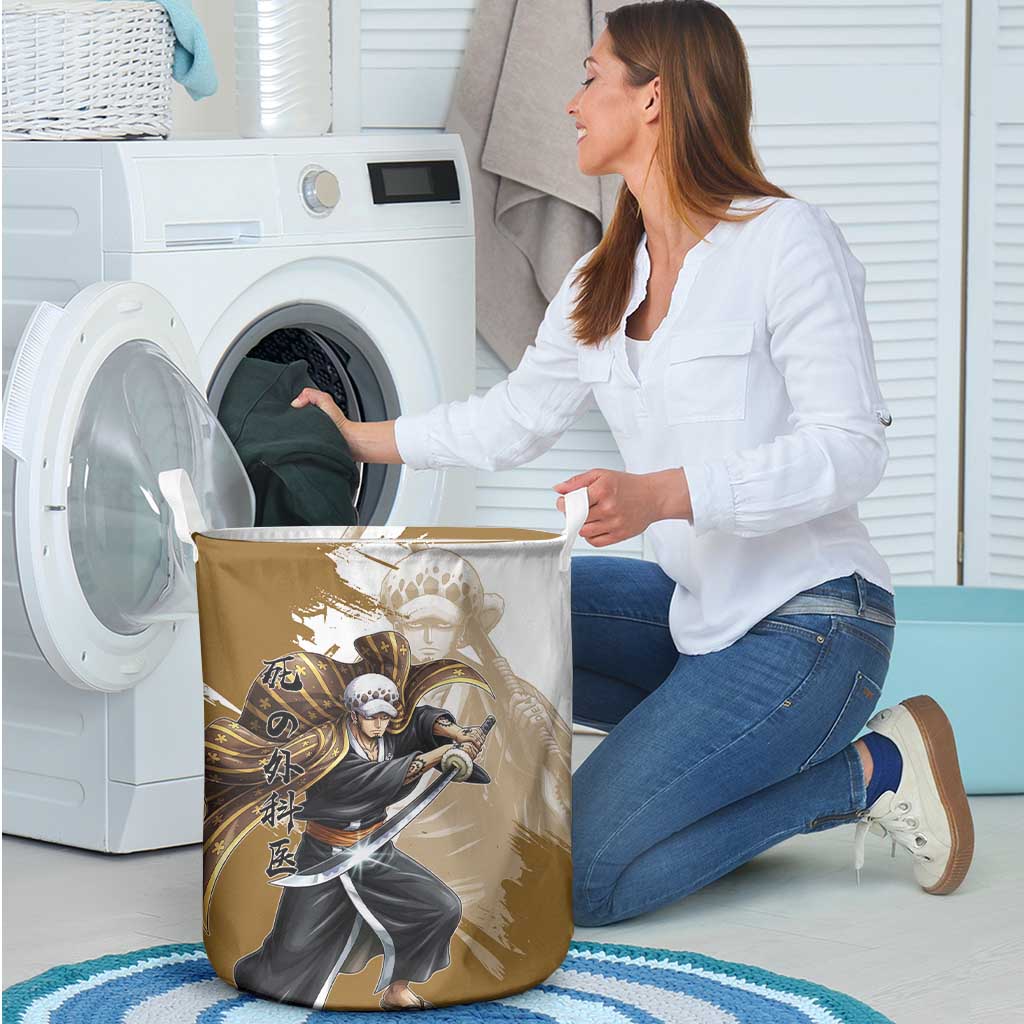 Wano Surgeon Trafalgar D. Law Laundry Basket Traditional Ink Splash Anime Style