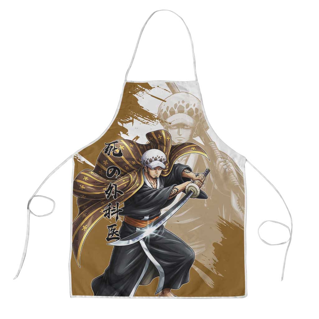 Wano Surgeon Trafalgar D. Law Apron Traditional Ink Splash Anime Style