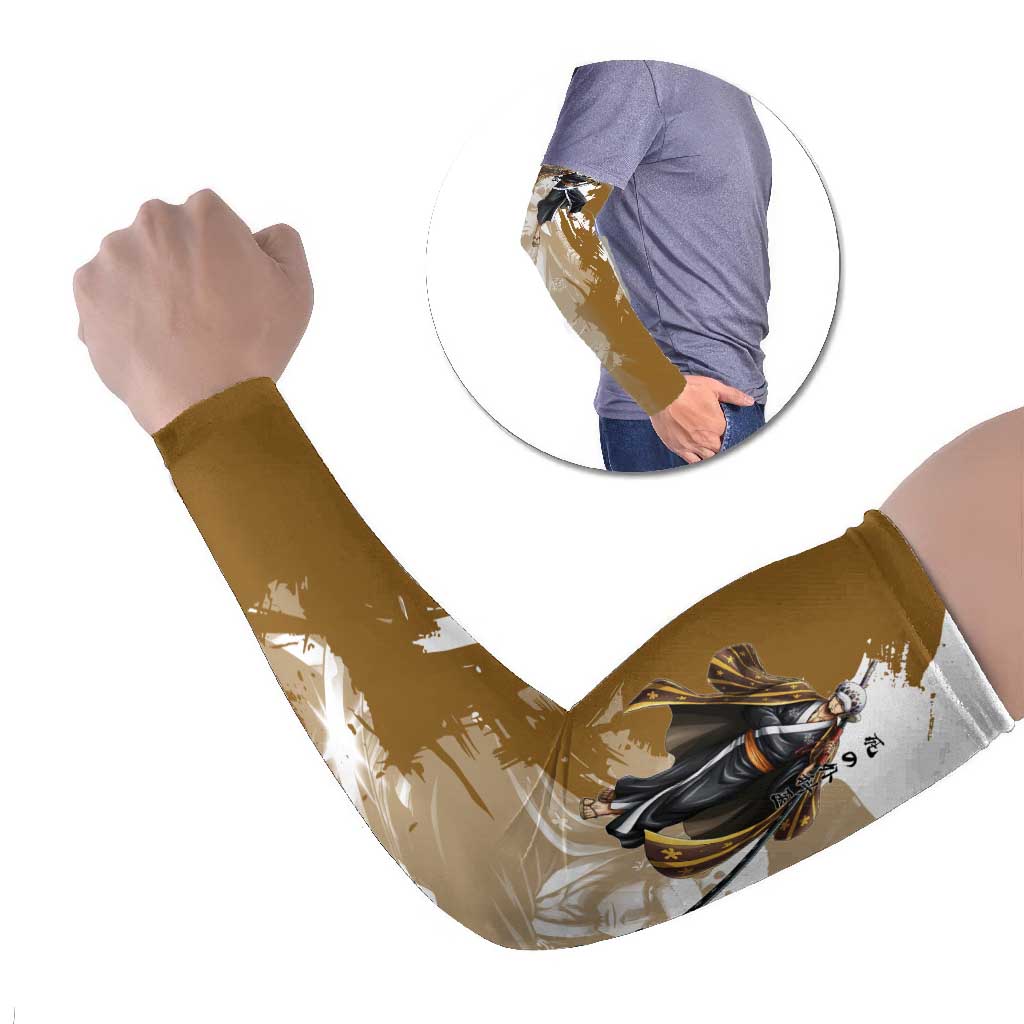 Wano Surgeon Trafalgar D. Law Arm Sleeves Traditional Ink Splash Anime Style