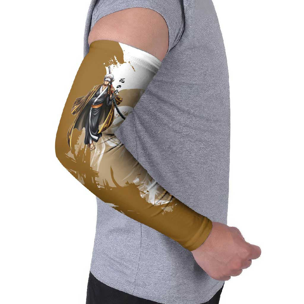 Wano Surgeon Trafalgar D. Law Arm Sleeves Traditional Ink Splash Anime Style