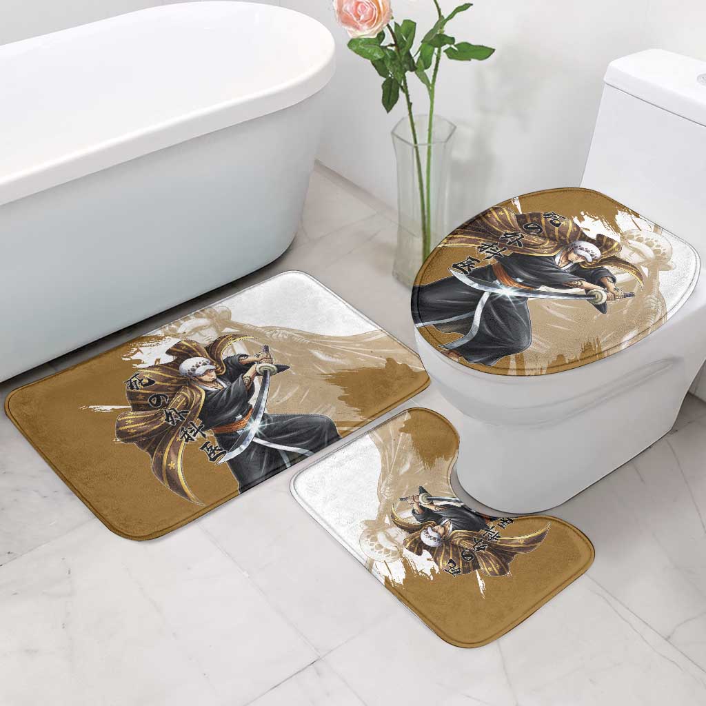 Wano Surgeon Trafalgar D. Law Bathroom Set Traditional Ink Splash Anime Style