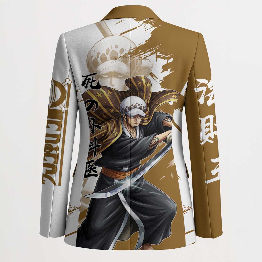 Wano Surgeon Trafalgar D. Law Blazer Traditional Ink Splash Anime Style