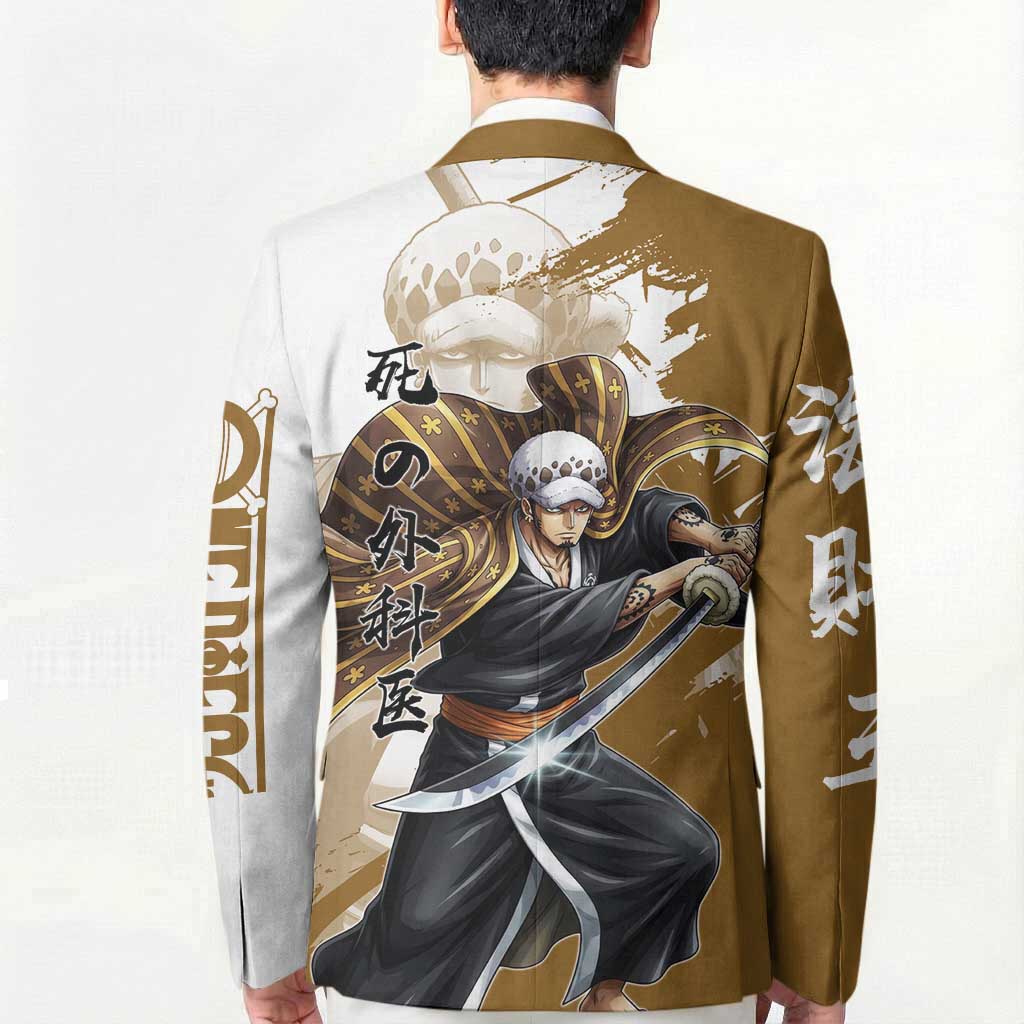 Wano Surgeon Trafalgar D. Law Blazer Traditional Ink Splash Anime Style