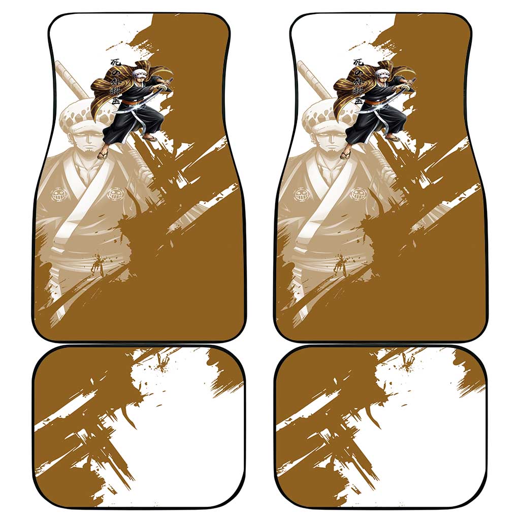 Wano Surgeon Trafalgar D. Law Car Mats Traditional Ink Splash Anime Style