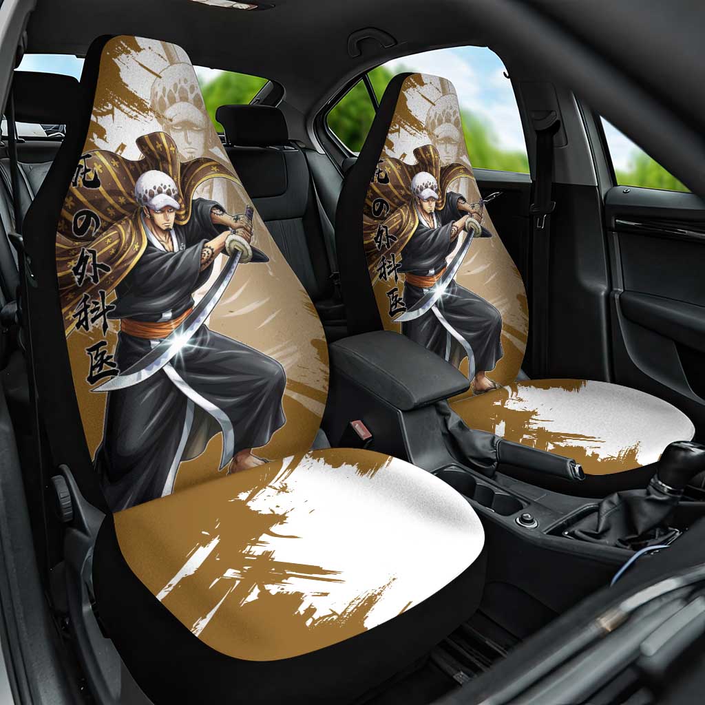 Wano Surgeon Trafalgar D. Law Car Seat Cover Traditional Ink Splash Anime Style