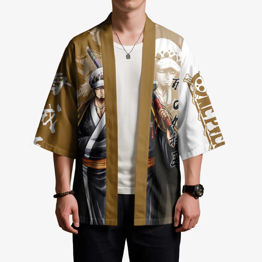 Wano Surgeon Trafalgar D. Law Kimono Traditional Ink Splash Anime Style