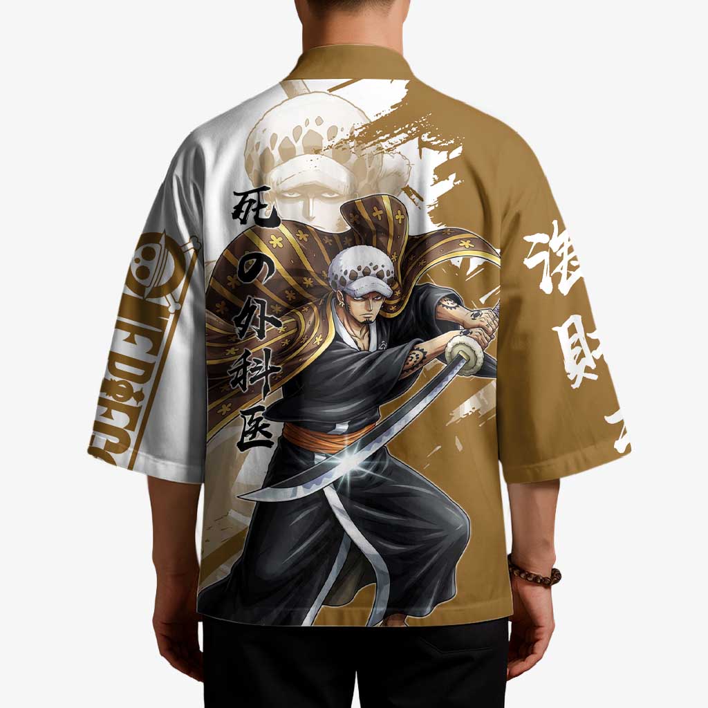 Wano Surgeon Trafalgar D. Law Kimono Traditional Ink Splash Anime Style