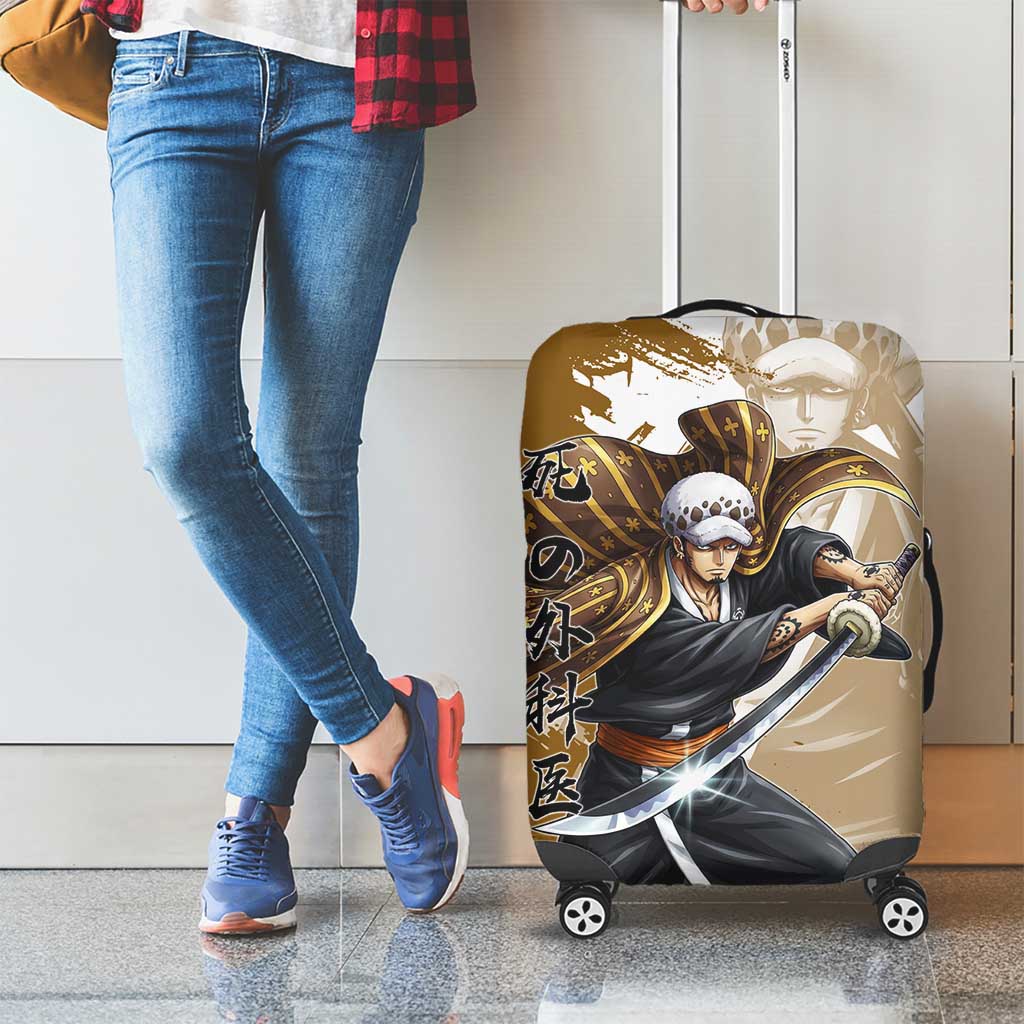 Wano Surgeon Trafalgar D. Law Luggage Cover Traditional Ink Splash Anime Style