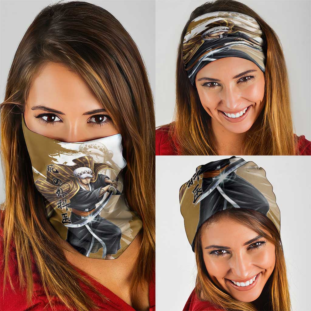Wano Surgeon Trafalgar D. Law Neck Gaiter Traditional Ink Splash Anime Style
