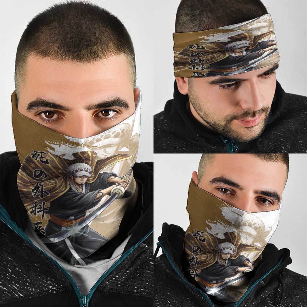 Wano Surgeon Trafalgar D. Law Neck Gaiter Traditional Ink Splash Anime Style