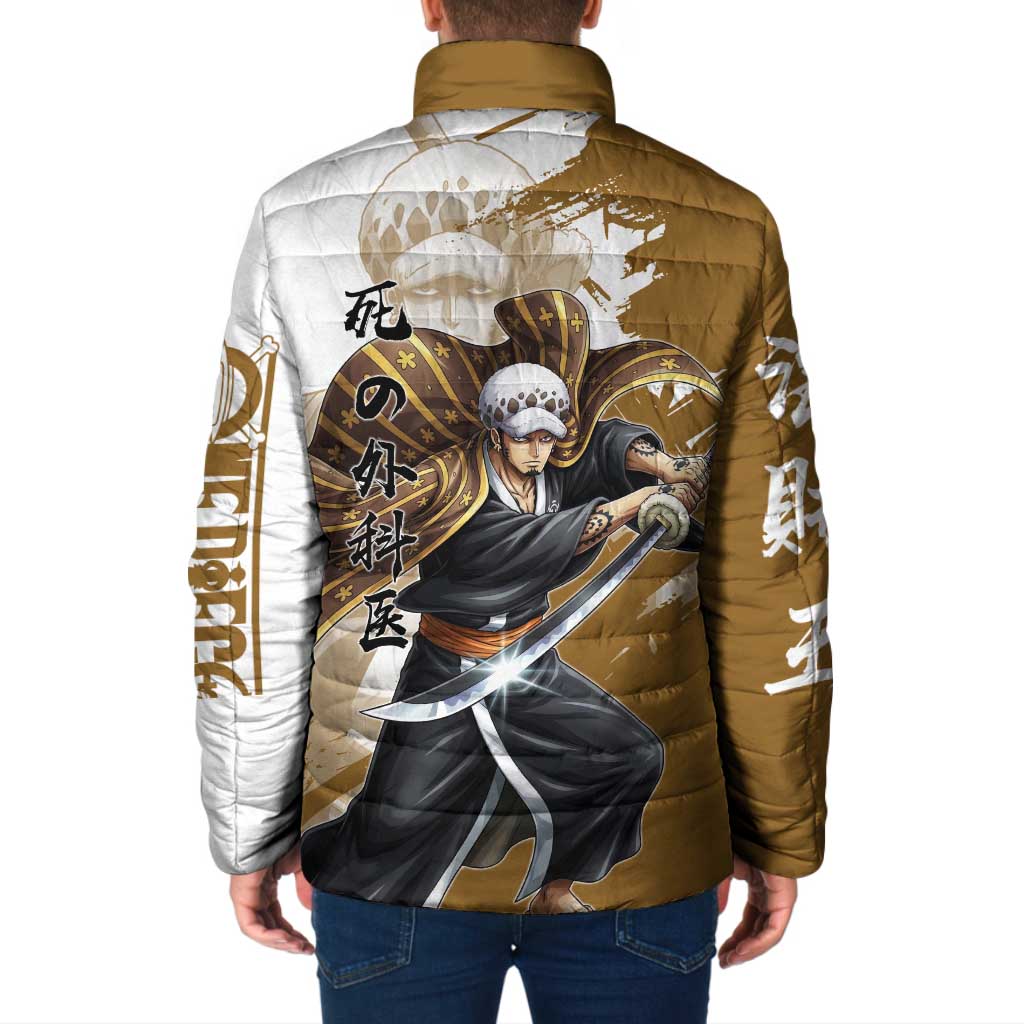 Wano Surgeon Trafalgar D. Law Padded Jacket Traditional Ink Splash Anime Style