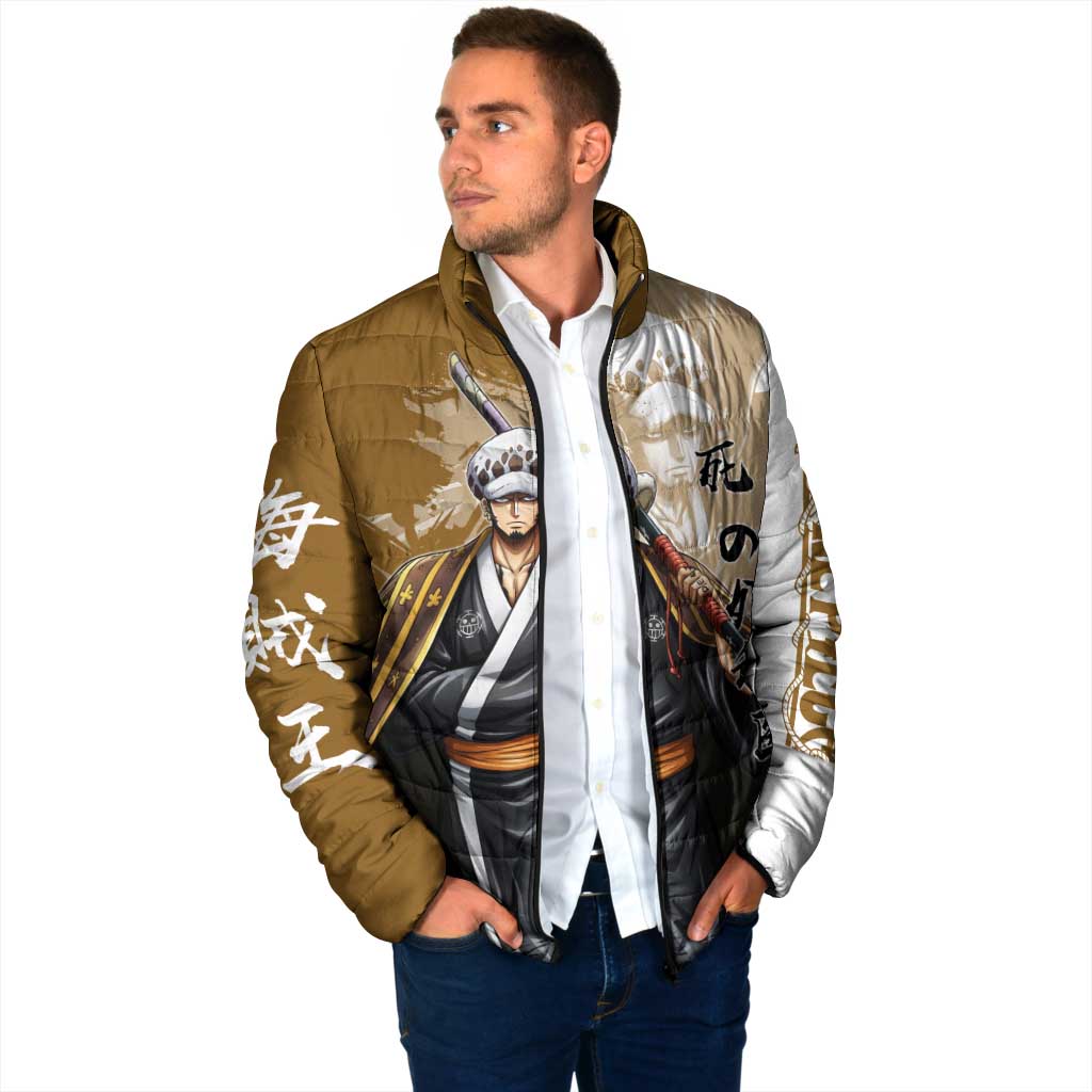 Wano Surgeon Trafalgar D. Law Padded Jacket Traditional Ink Splash Anime Style