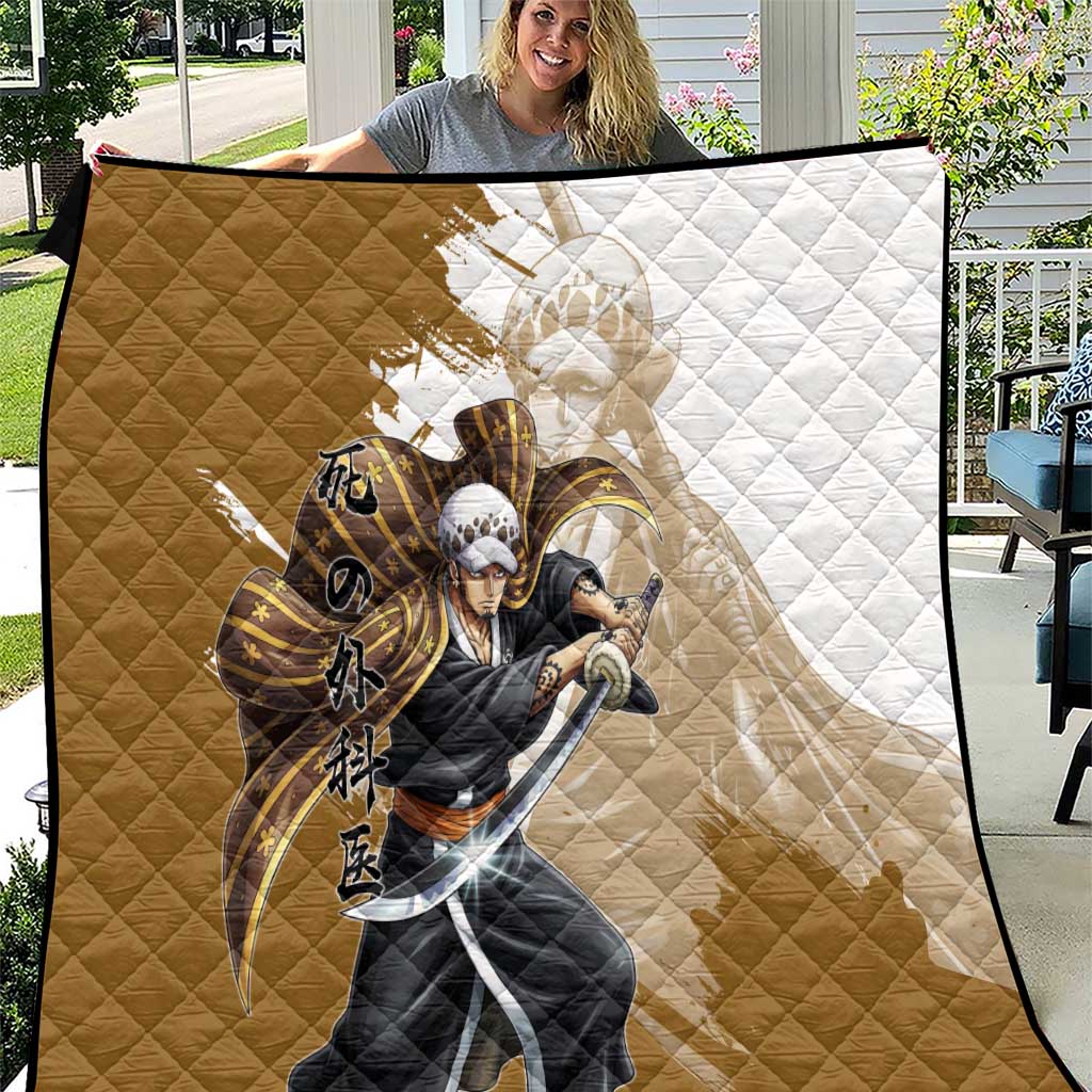 Wano Surgeon Trafalgar D. Law Quilt Traditional Ink Splash Anime Style