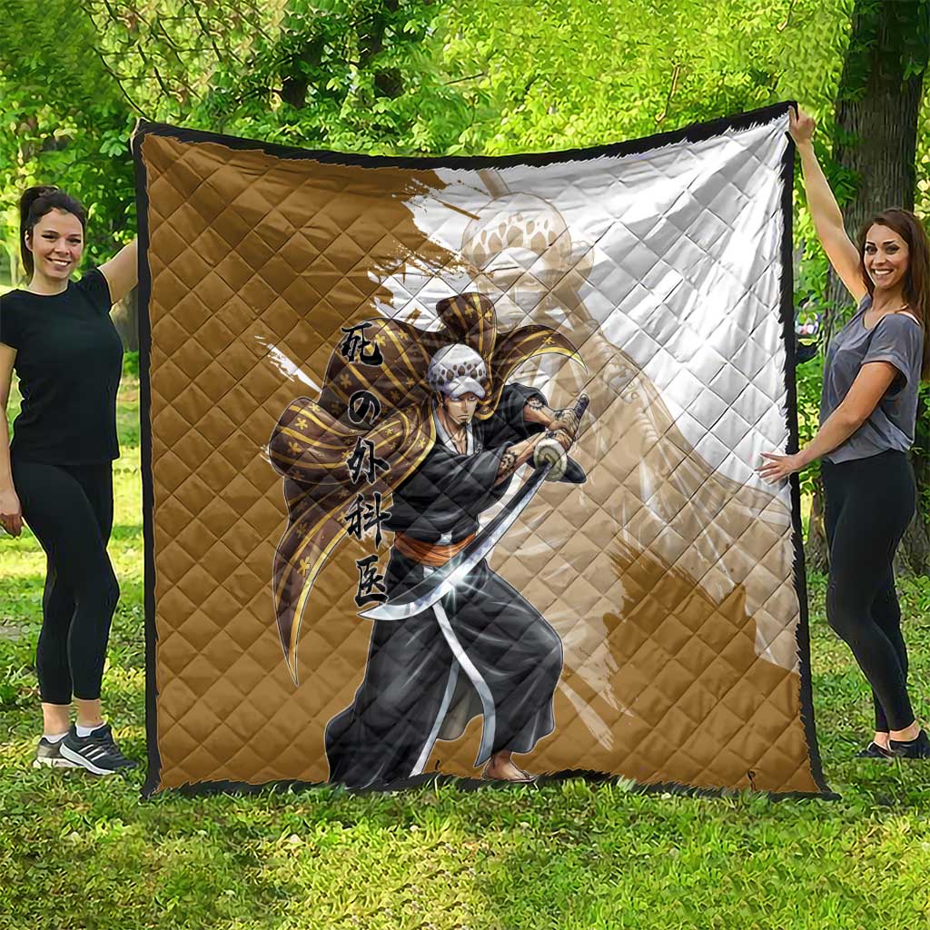 Wano Surgeon Trafalgar D. Law Quilt Traditional Ink Splash Anime Style