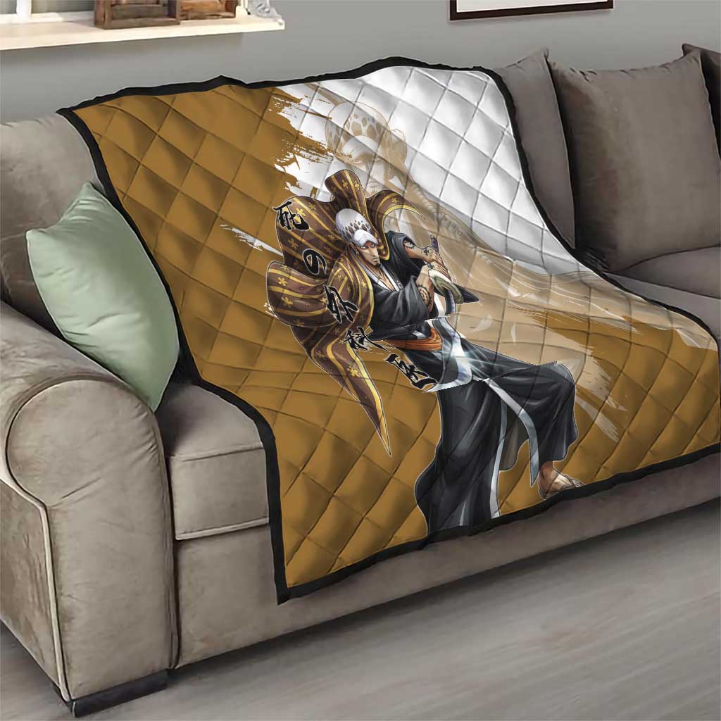 Wano Surgeon Trafalgar D. Law Quilt Traditional Ink Splash Anime Style