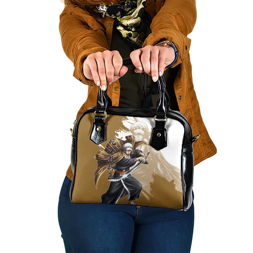 Wano Surgeon Trafalgar D. Law Shoulder Handbag Traditional Ink Splash Anime Style