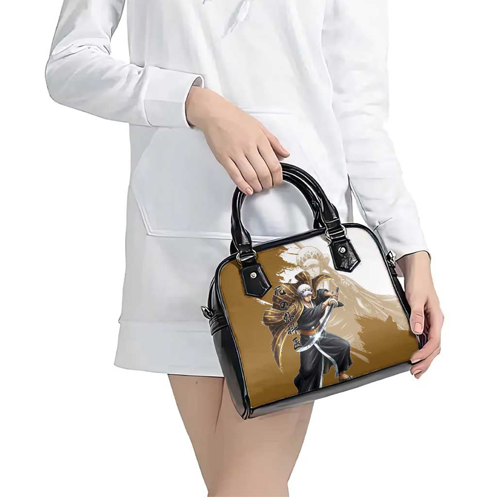 Wano Surgeon Trafalgar D. Law Shoulder Handbag Traditional Ink Splash Anime Style
