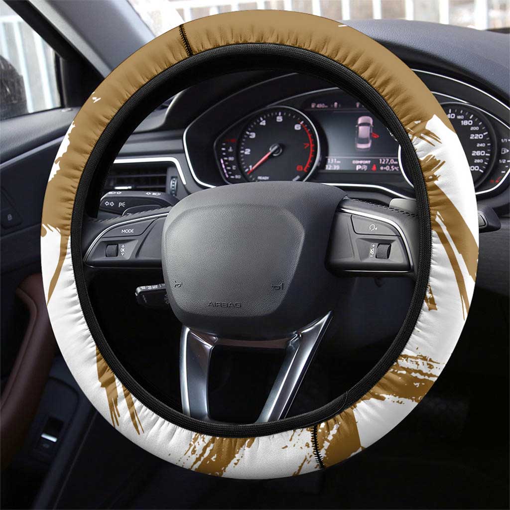 Wano Surgeon Trafalgar D. Law Steering Wheel Cover Traditional Ink Splash Anime Style