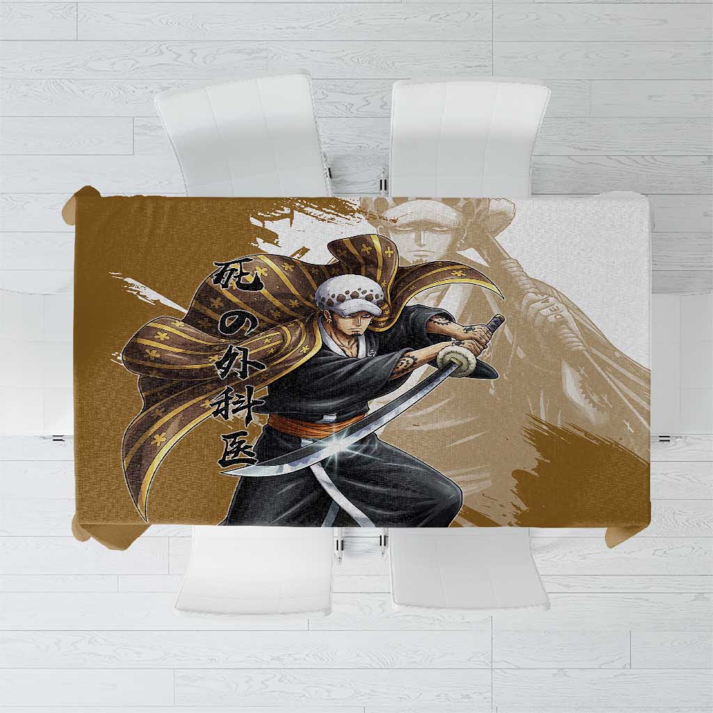 Wano Surgeon Trafalgar D. Law Tablecloth Traditional Ink Splash Anime Style