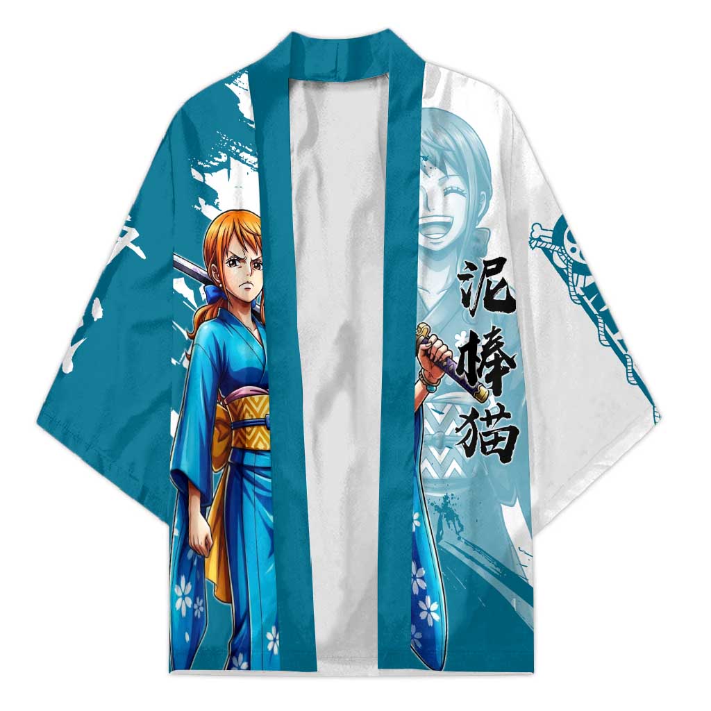 Wano Navigator Nami Kimono Floral Kimono Anime Brush Art